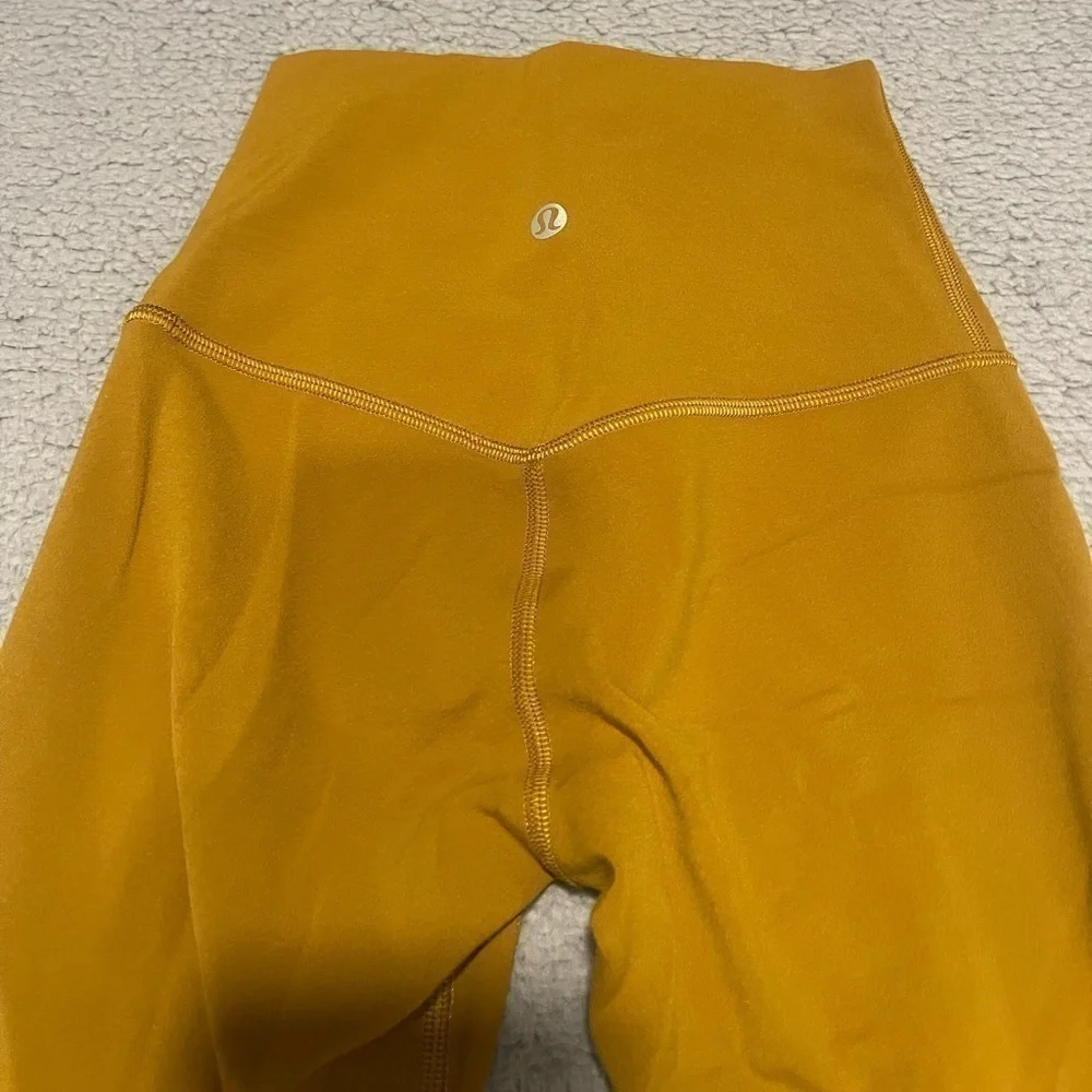 Lululemon Women Align HR Pant 28” Nulu LW5CZ4S GLSC Gold Spice Size 0